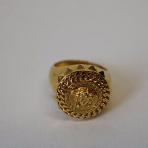 Versace Medusa Gold-Toned Ring